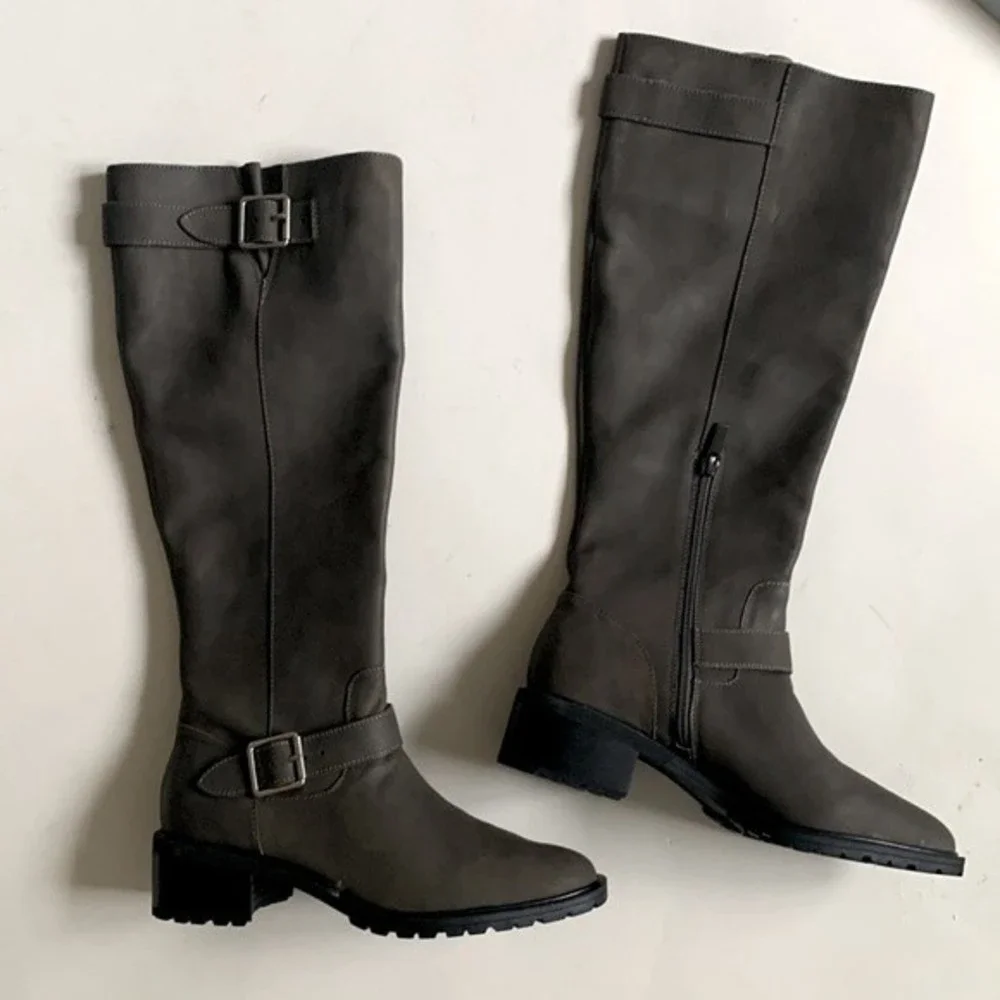 NWT Sole Society Leather Knee High Jarney Boots - Picture 4 of 8